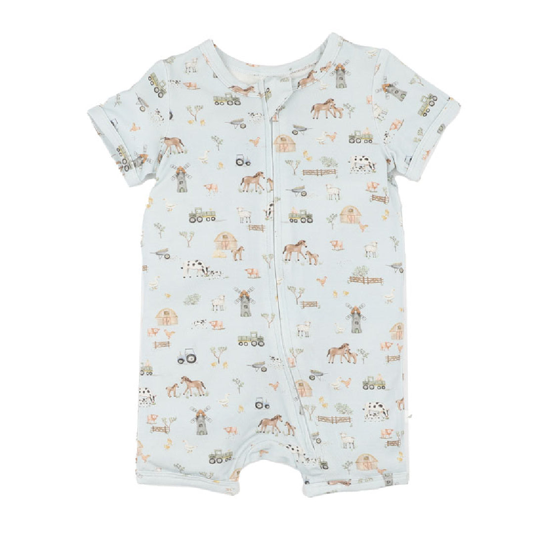 BEBE FARM ECOCOSY SS ZIPSUIT