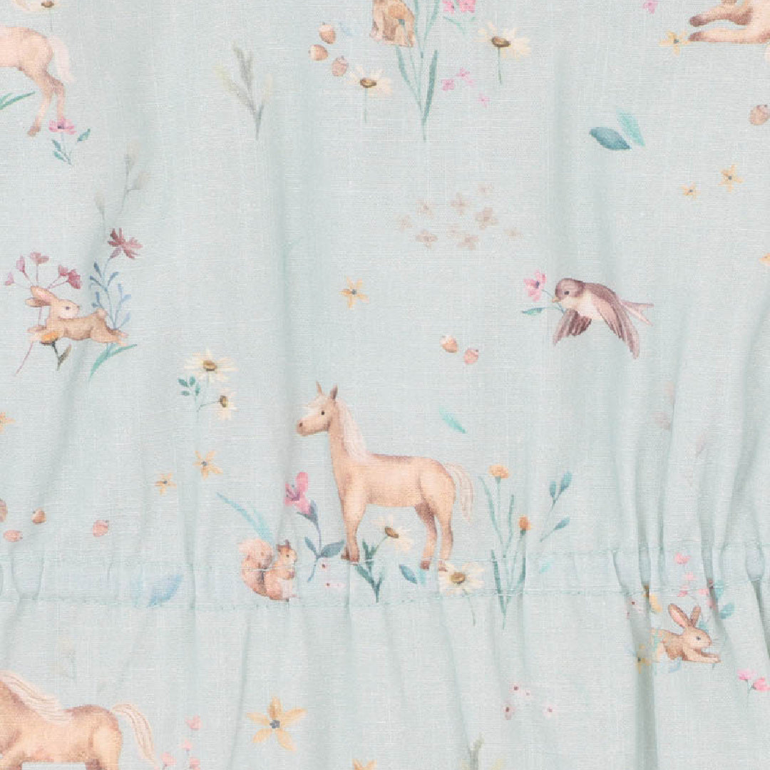 BEBE WINNIE LS WOVEN ROMPER