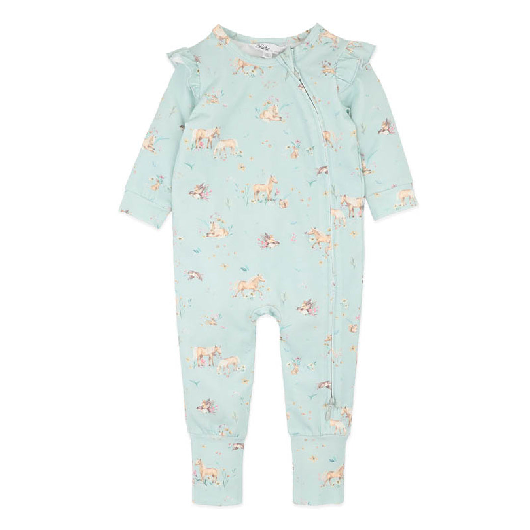 BEBE WINNIE ORGANIC LS ZIPSUIT