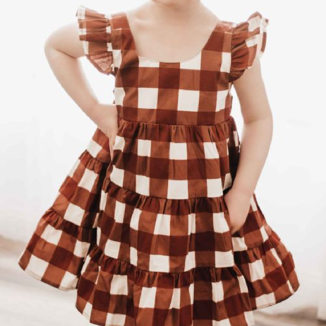 BENCER & HAZELNUT GINGHAM PLAYSUIT / DRESS [PREORDER]