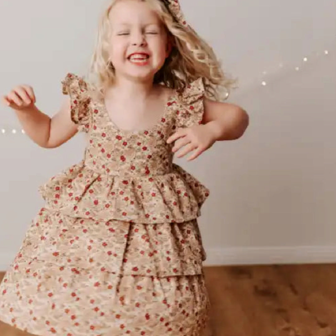 BENCER &amp; HAZELNUT POINSETTIA PLAYSUIT / DRESS