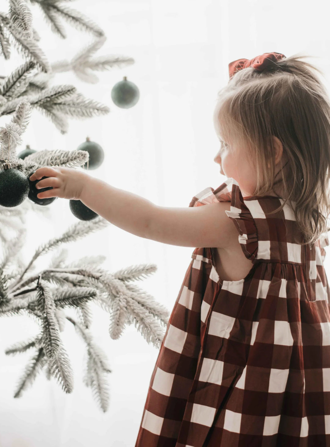 BENCER &amp; HAZELNUT PLAYSUIT/DRESS - RED GINGHAM