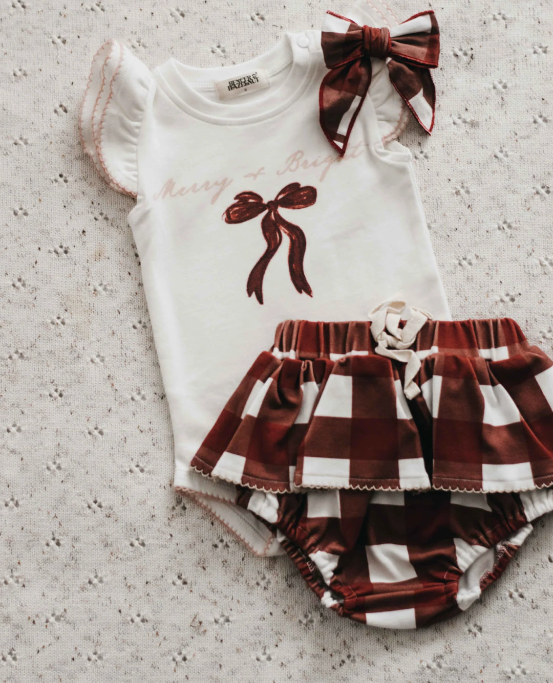 BENCER &amp; HAZELNUT BODYSUIT - MERRY &amp; BRIGHT