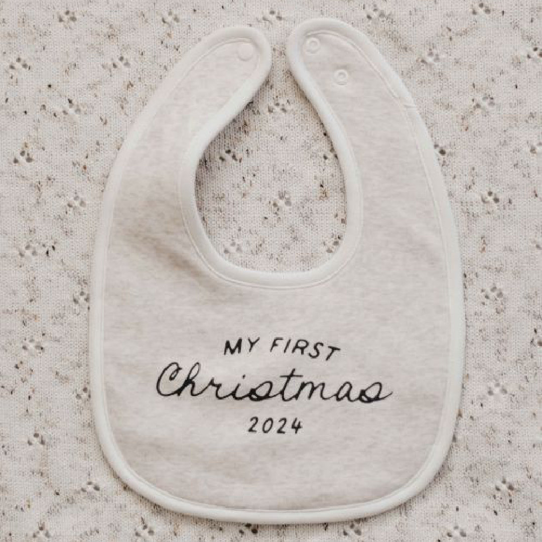 BENCER & HAZELNUT MY FIRST CHRISTMAS 2024 BIB  [PREORDER]