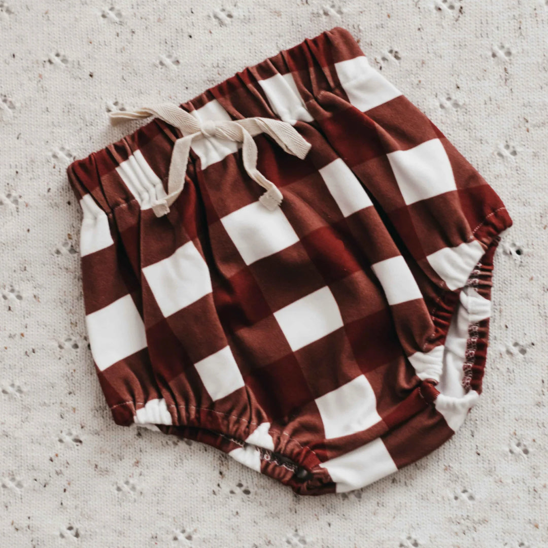 BENCER & HAZELNUT BASIC BLOOMERS - RED GINGHAM