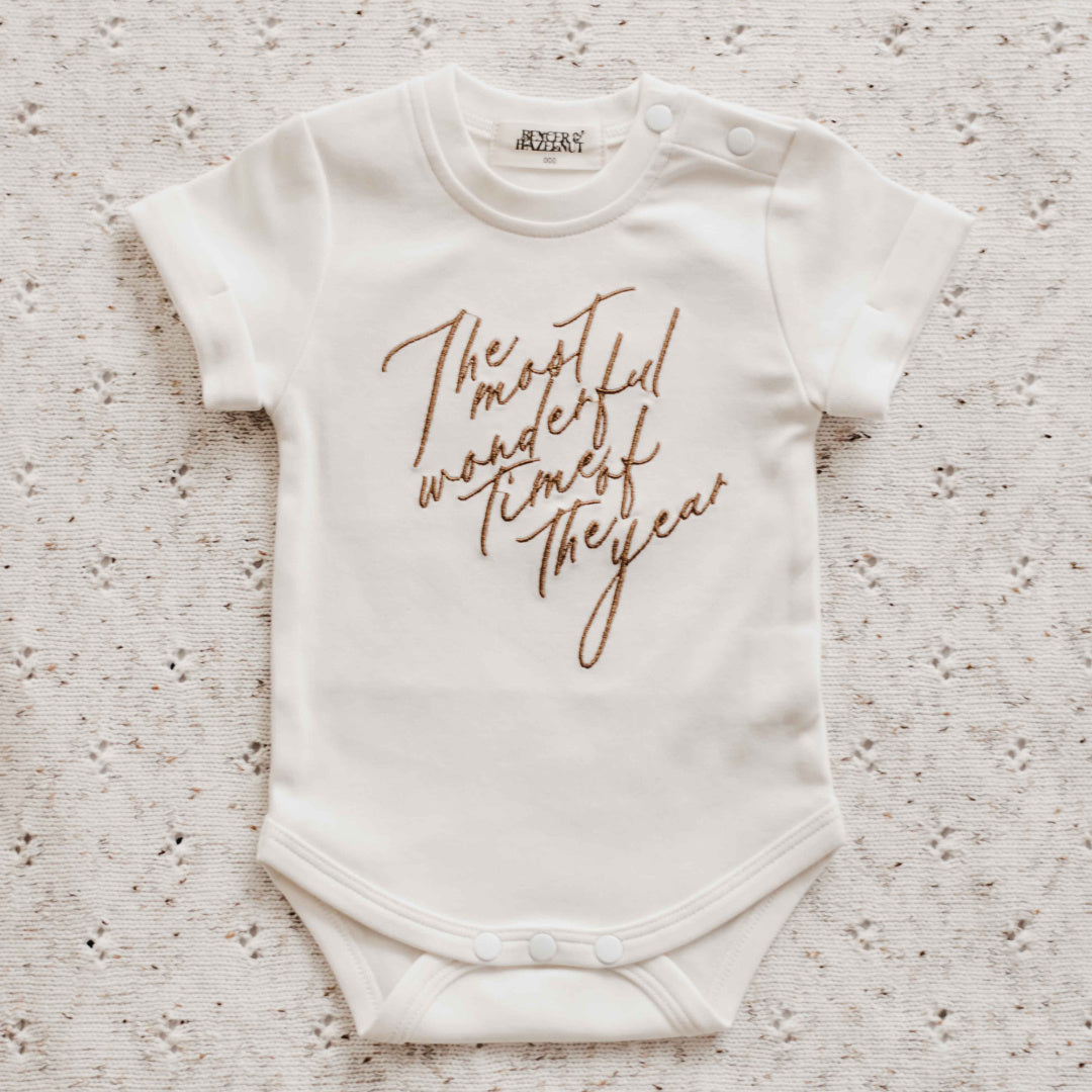 BENCER & HAZELNUT 'THE MOST WONDERFUL TIME OF THE YEAR' BODYSUIT / TEE