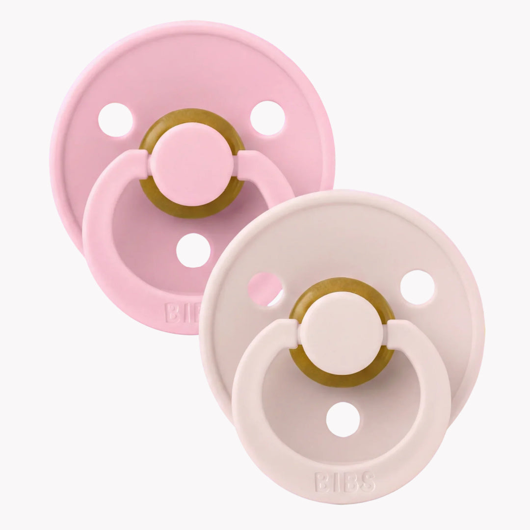 BIBS COLOUR DUMMY | 2 PACK - PETAL/BABY PINK