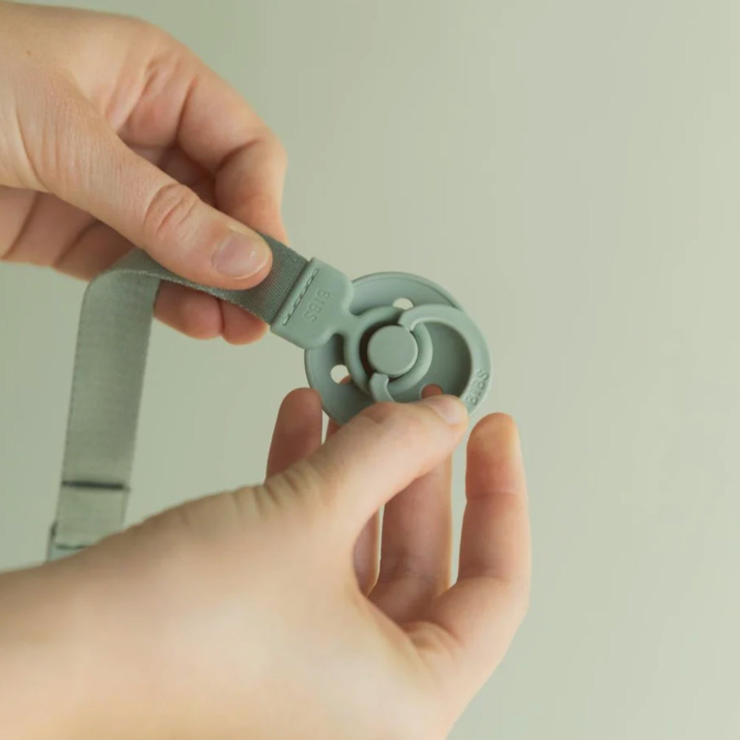 BIBS PACIFIER CLIP LOOP - SAGE