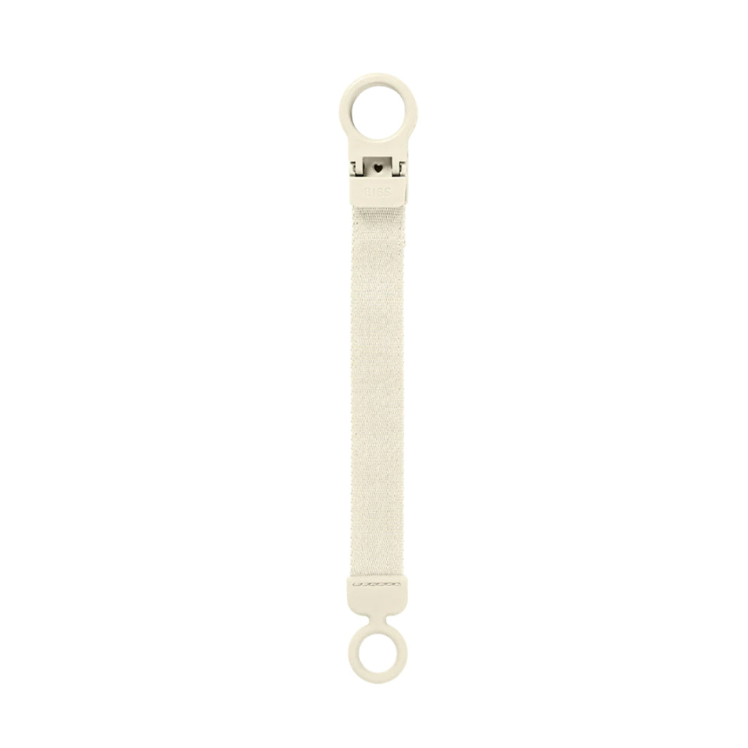 BIBS PACIFIER CLIP LOOP - IVORY