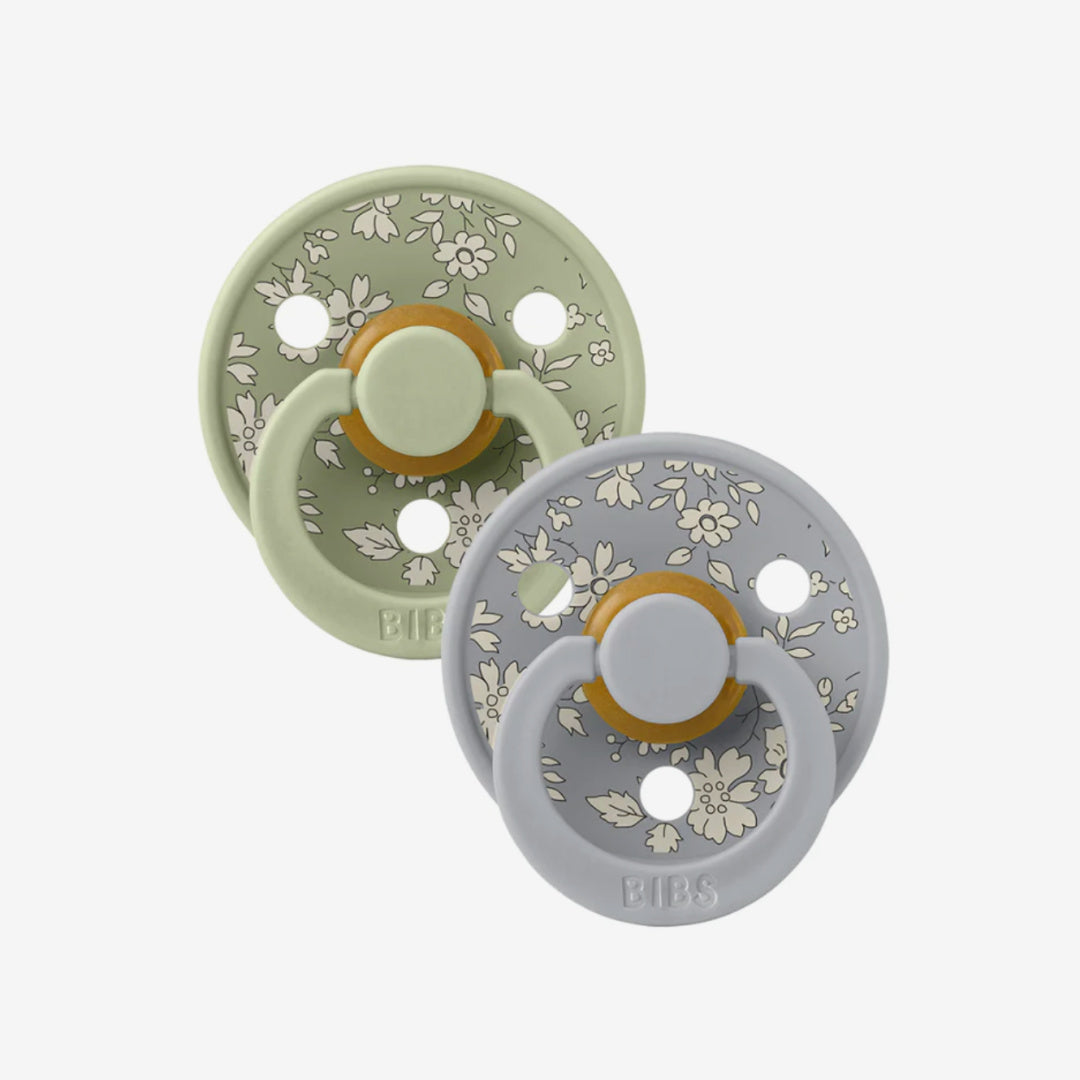 BIBS 'LIBERTY' COLOUR DUMMY | 2 PACK - CAPEL / SAGE