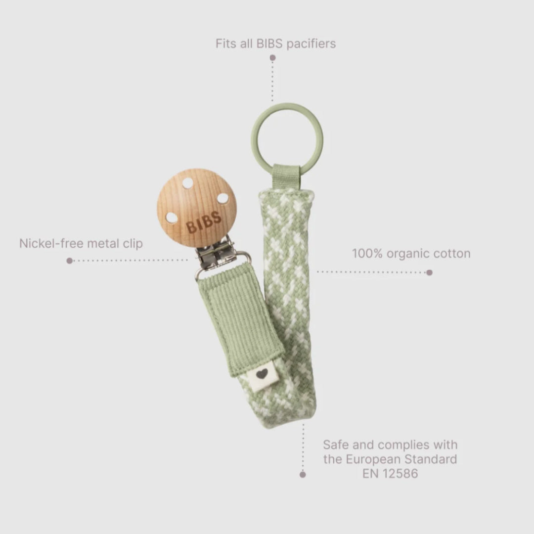 BIBS LIBERTY PACIFIER CLIP - CAPEL SAGE