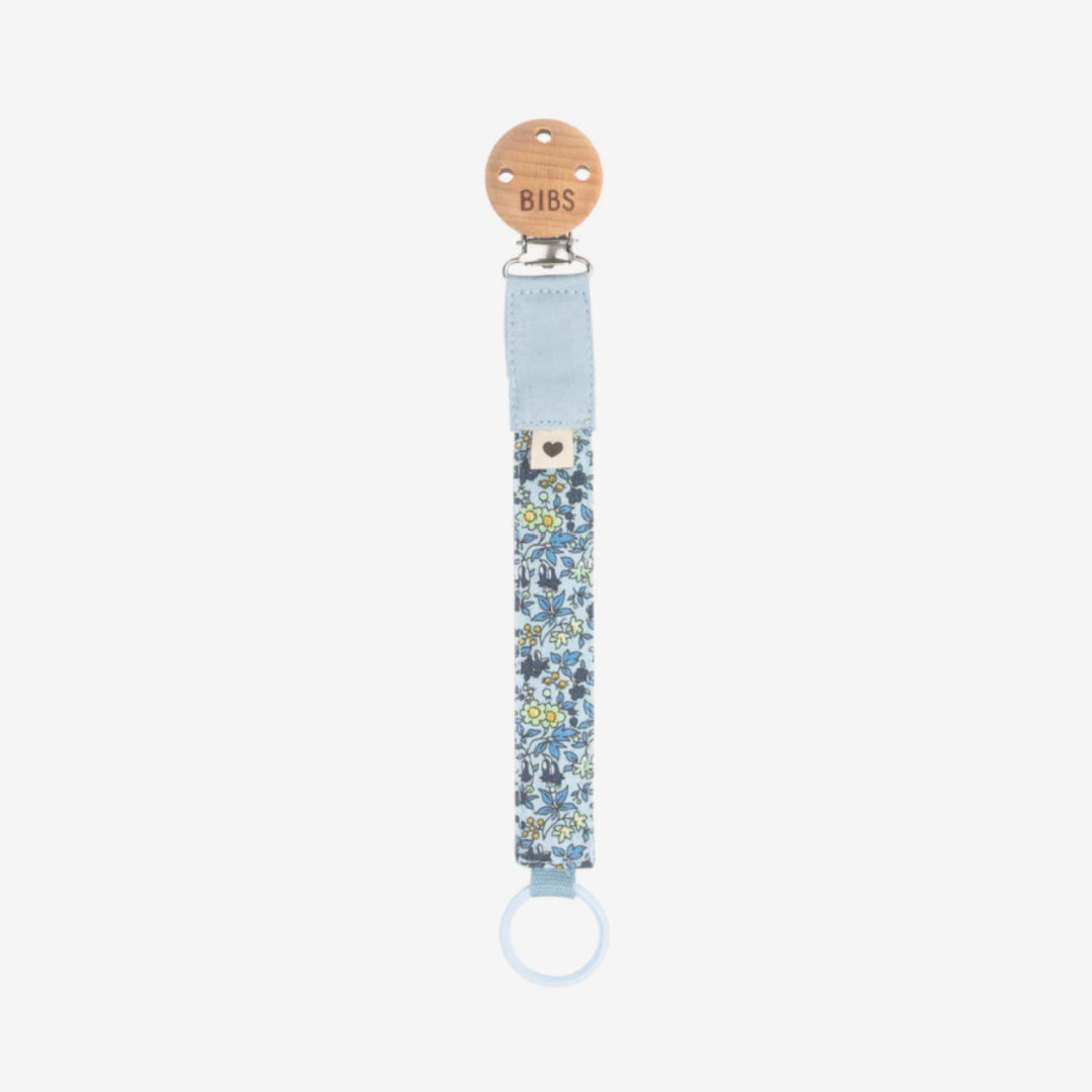 BIBS LIBERTY PACIFIER CLIP - CHAMOMILE LAWN BABY BLUE