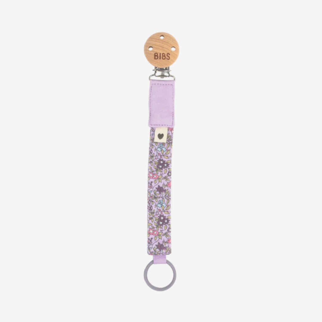 BIBS LIBERTY PACIFIER CLIP - CHAMOMILE LAWN VIOLET SKY