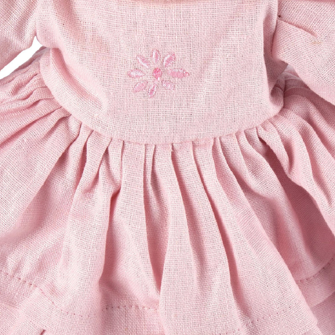 BONIKKA AMELIA LINEN DOLL WITH BROWN HAIR