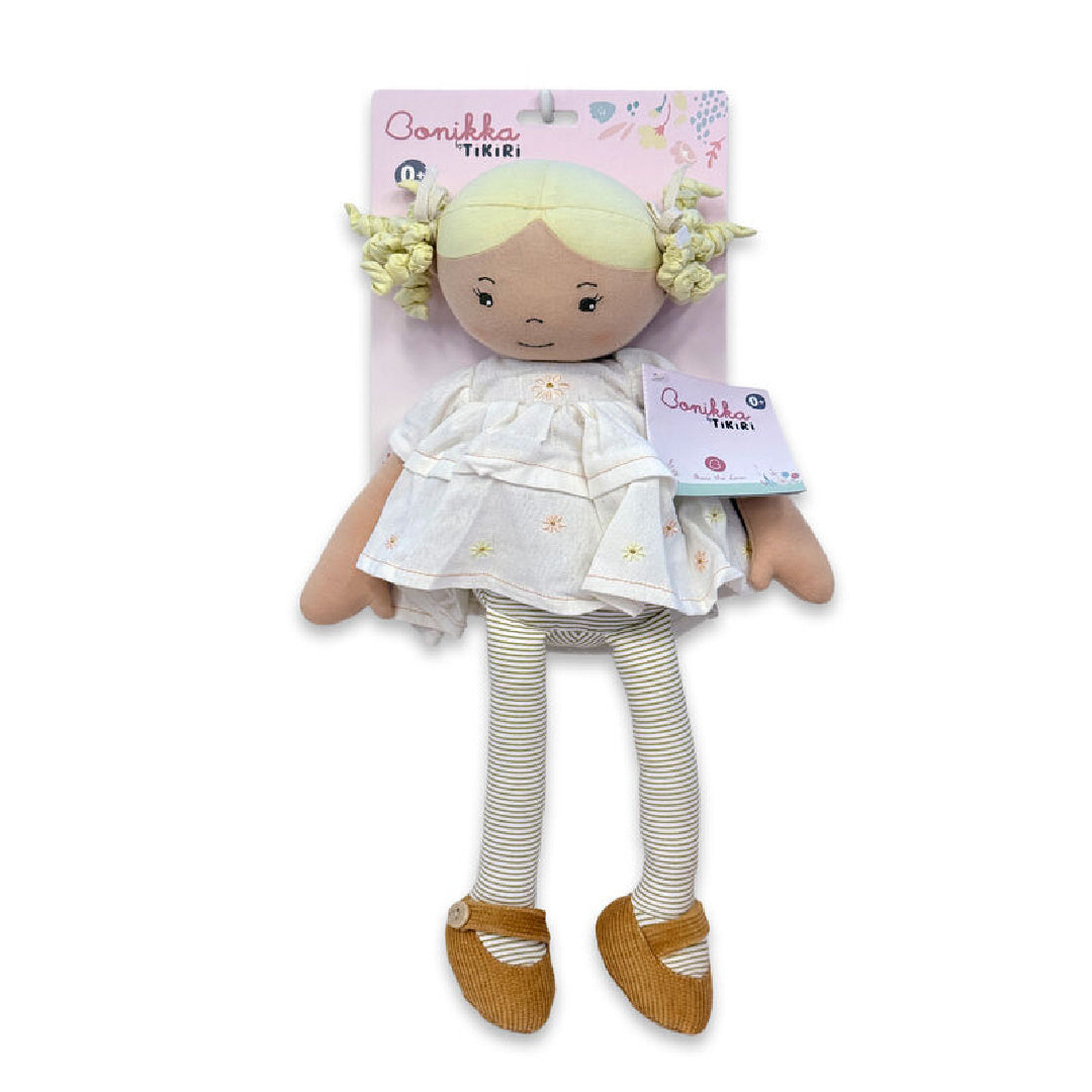 BONIKKA PRISCY LINEN DOLL WITH BLONDE HAIR