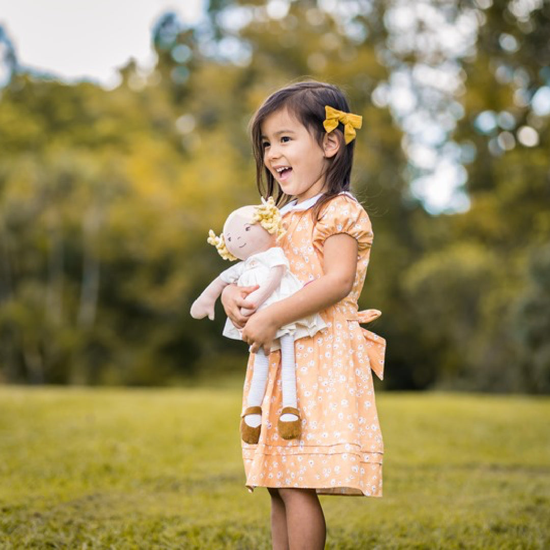 BONIKKA PRISCY LINEN DOLL WITH BLONDE HAIR