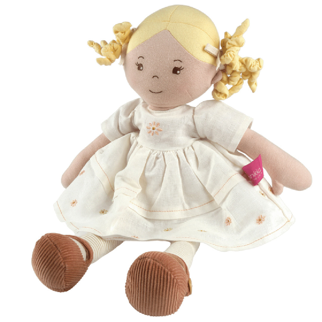 BONIKKA PRISCY LINEN DOLL WITH BLONDE HAIR