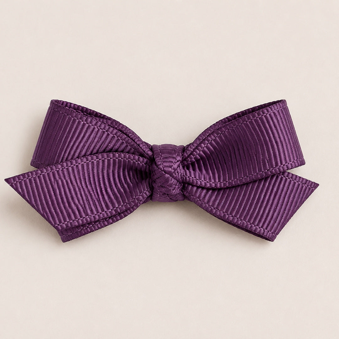 Chléa & Co Set of 2 Petite Bows | Amethyst