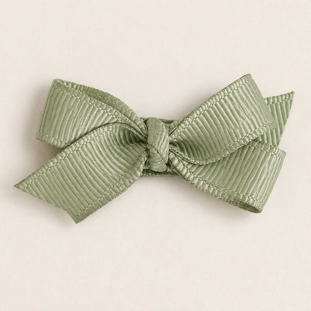 Chléa &amp; Co Set of 2 Petite Bows | Spring Moss