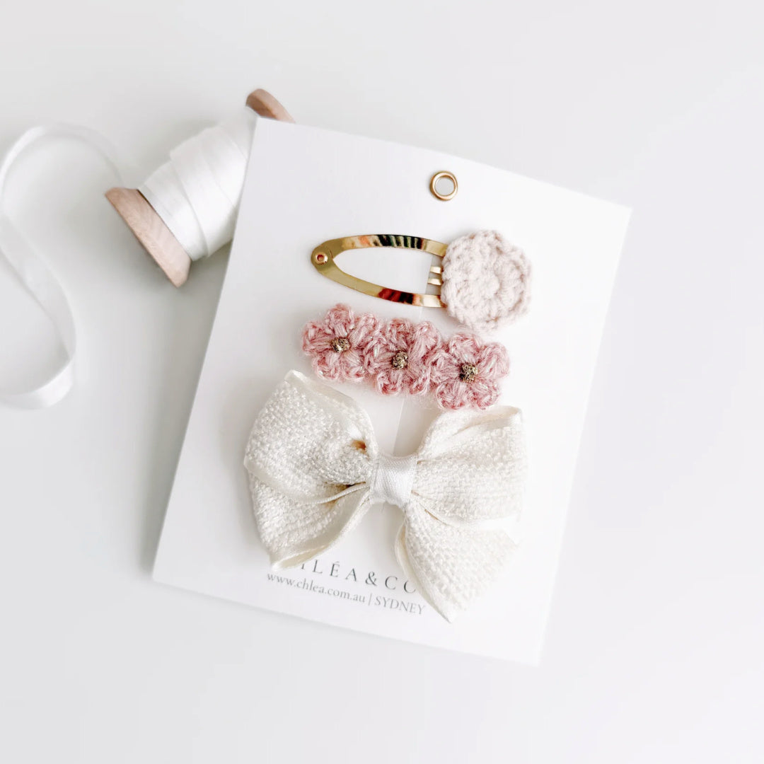 Chléa &amp; Co 3pc Mixed Hair Clips | Stardust Palette
