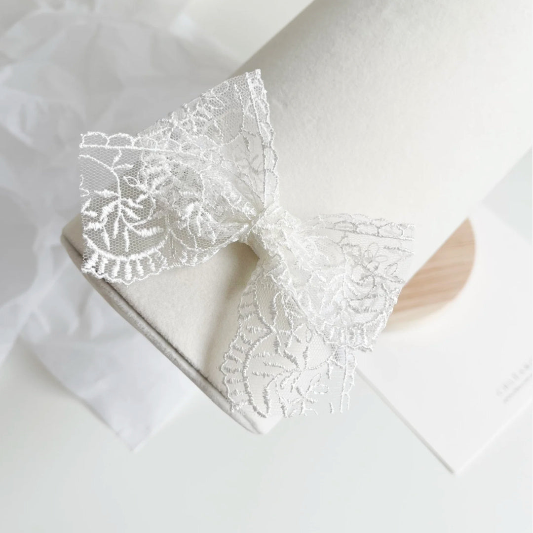 Chléa &amp; Co Livia Lace Bow Headband