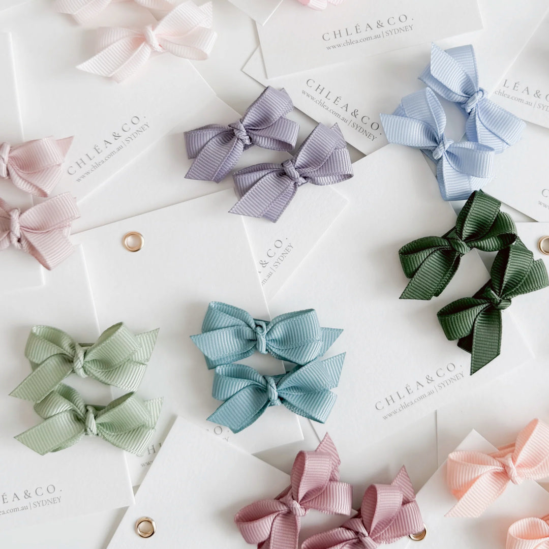 Chléa &amp; Co Set of 2 Petite Bows | Chipmunk
