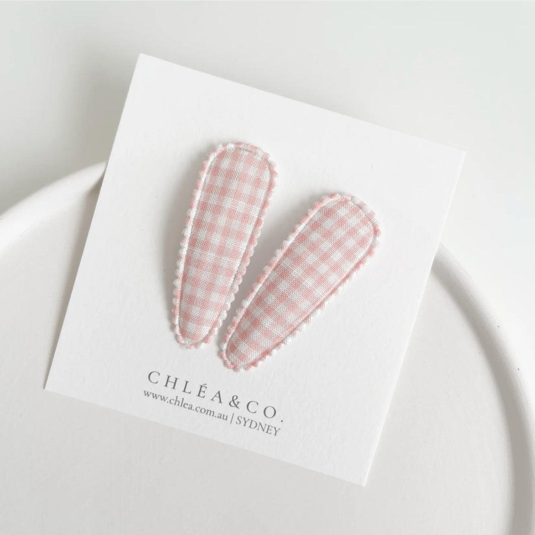 Chléa &amp; Co Fabric Covered Snap Clip | Valentina