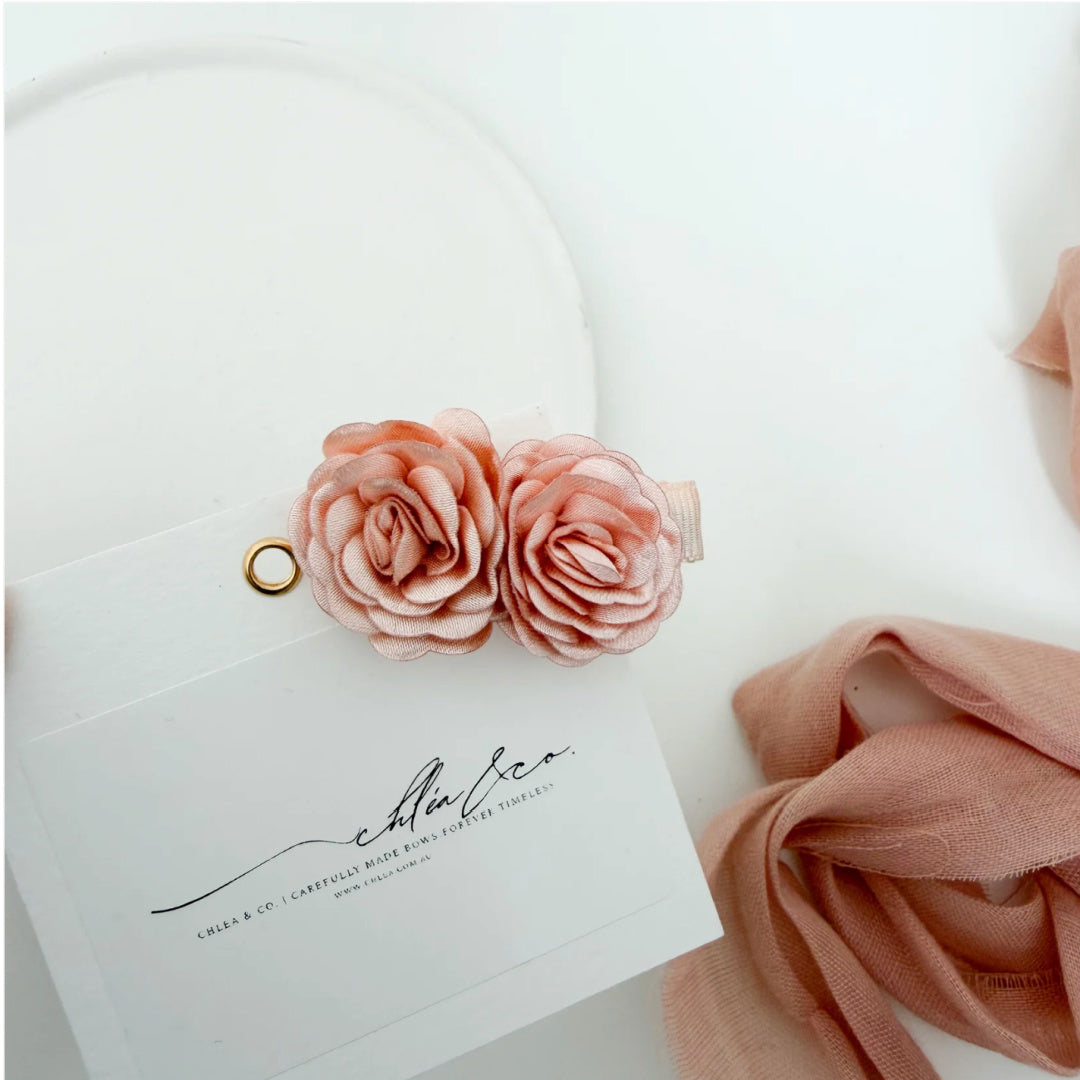 Chléa &amp; Co Willow Rose Clip (Copper Rose)