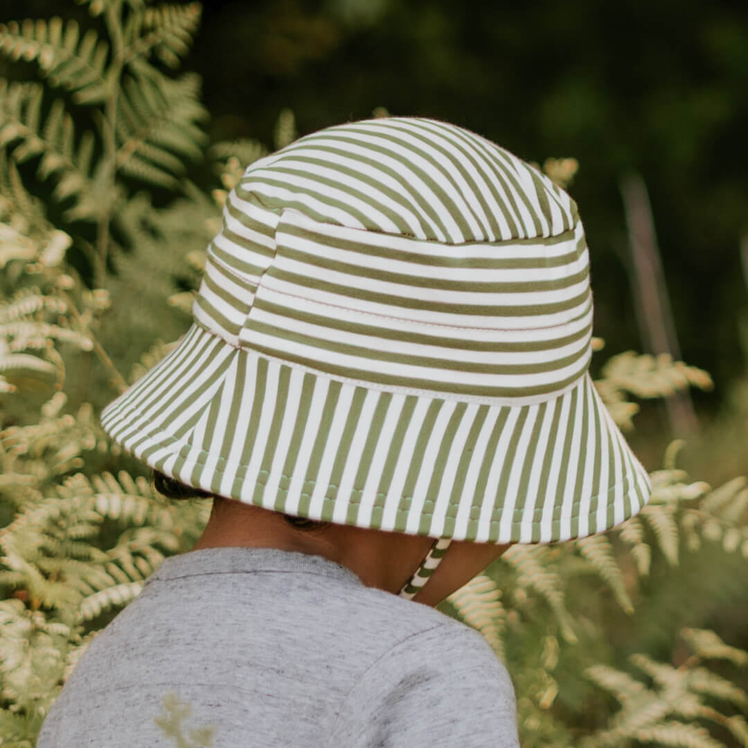 BEDHEAD KIDS BUCKET HAT - KHAKI STRIPE