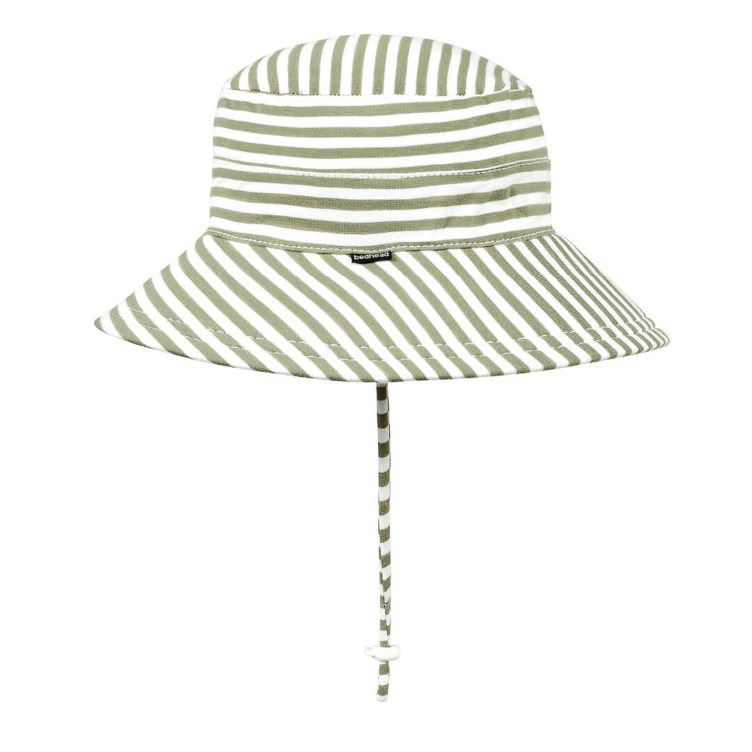 BEDHEAD KIDS BUCKET HAT - KHAKI STRIPE