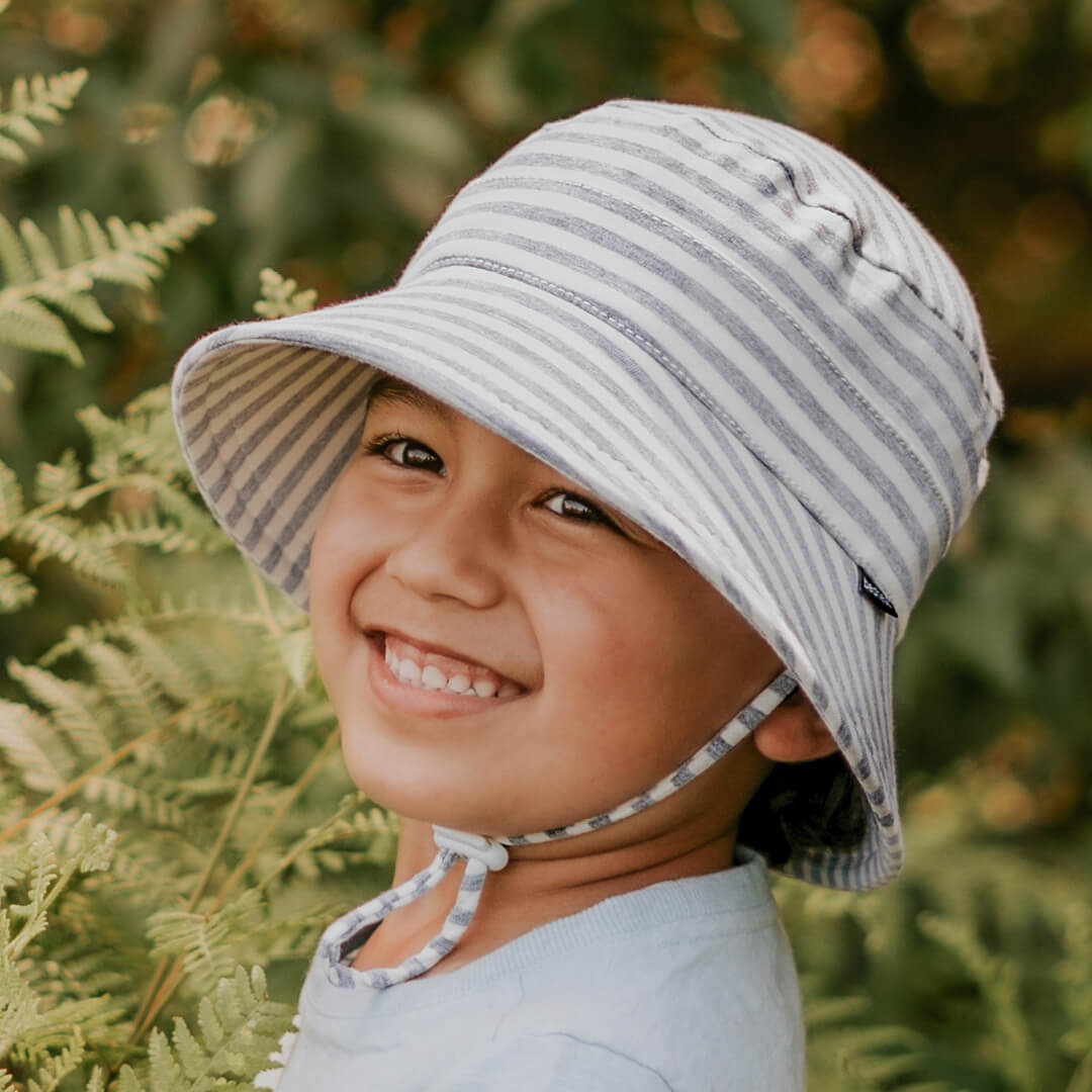 BEDHEAD KIDS BUCKET HAT - GREY STRIPE