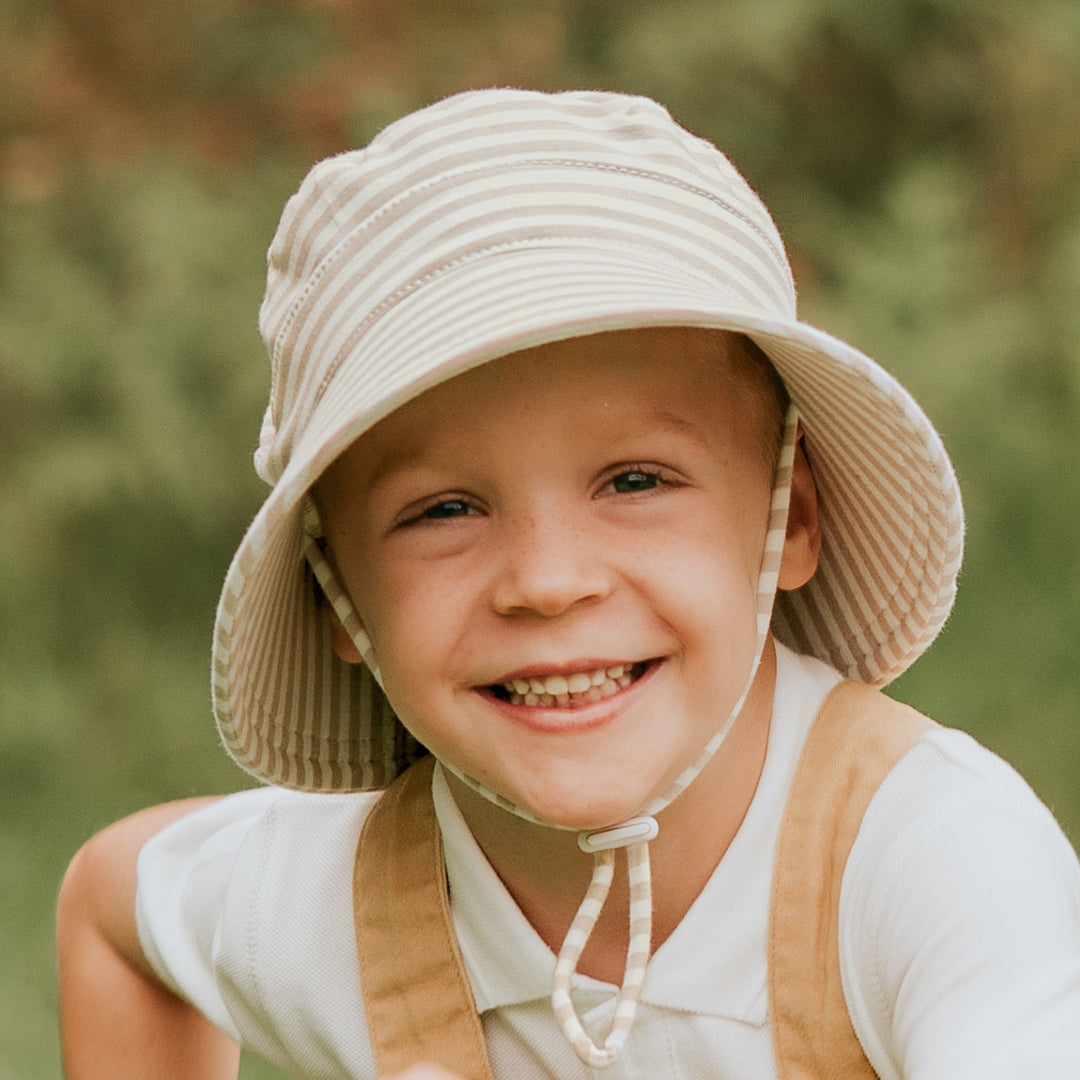 BEDHEAD KIDS BUCKET HAT - NATURAL STRIPE