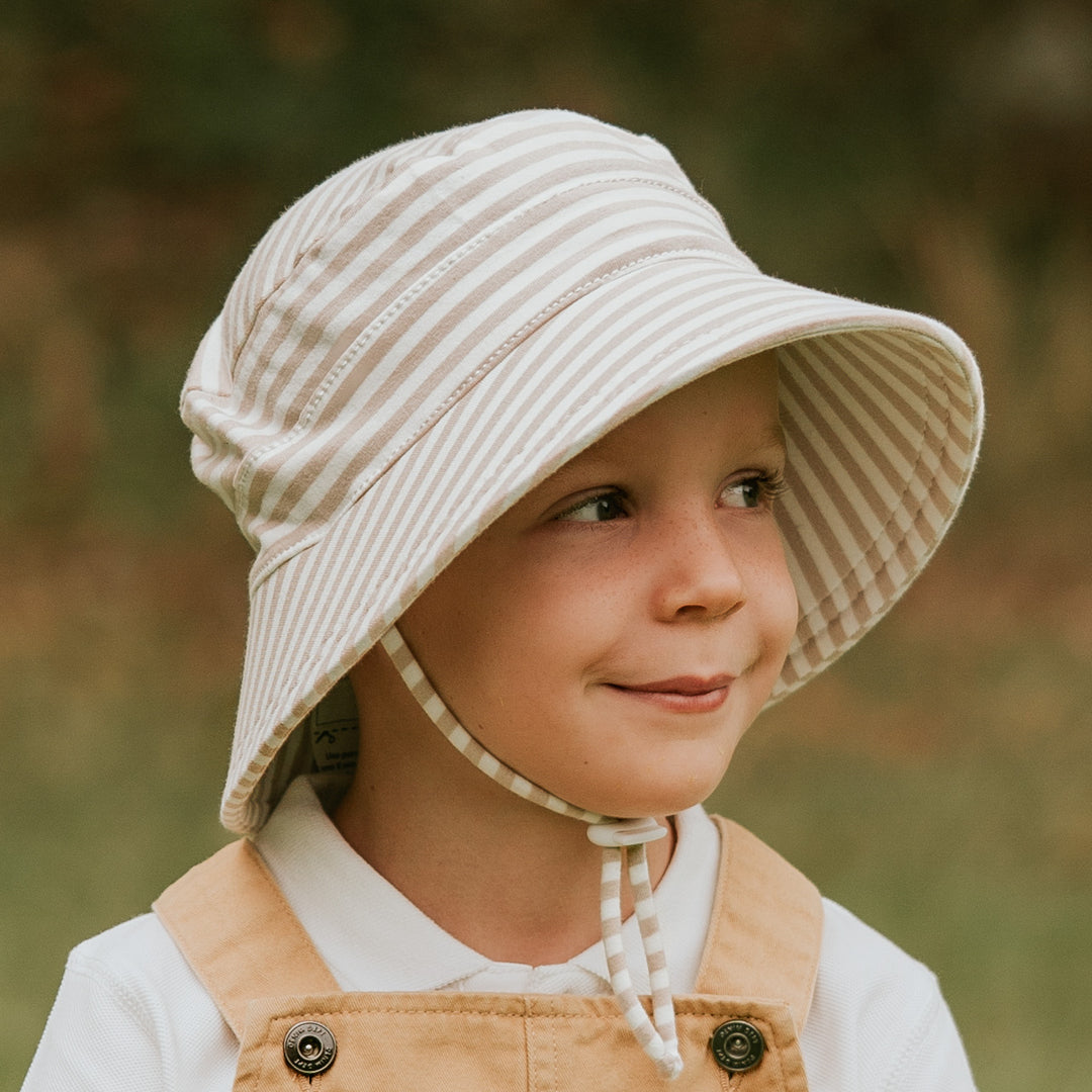 BEDHEAD KIDS BUCKET HAT - NATURAL STRIPE