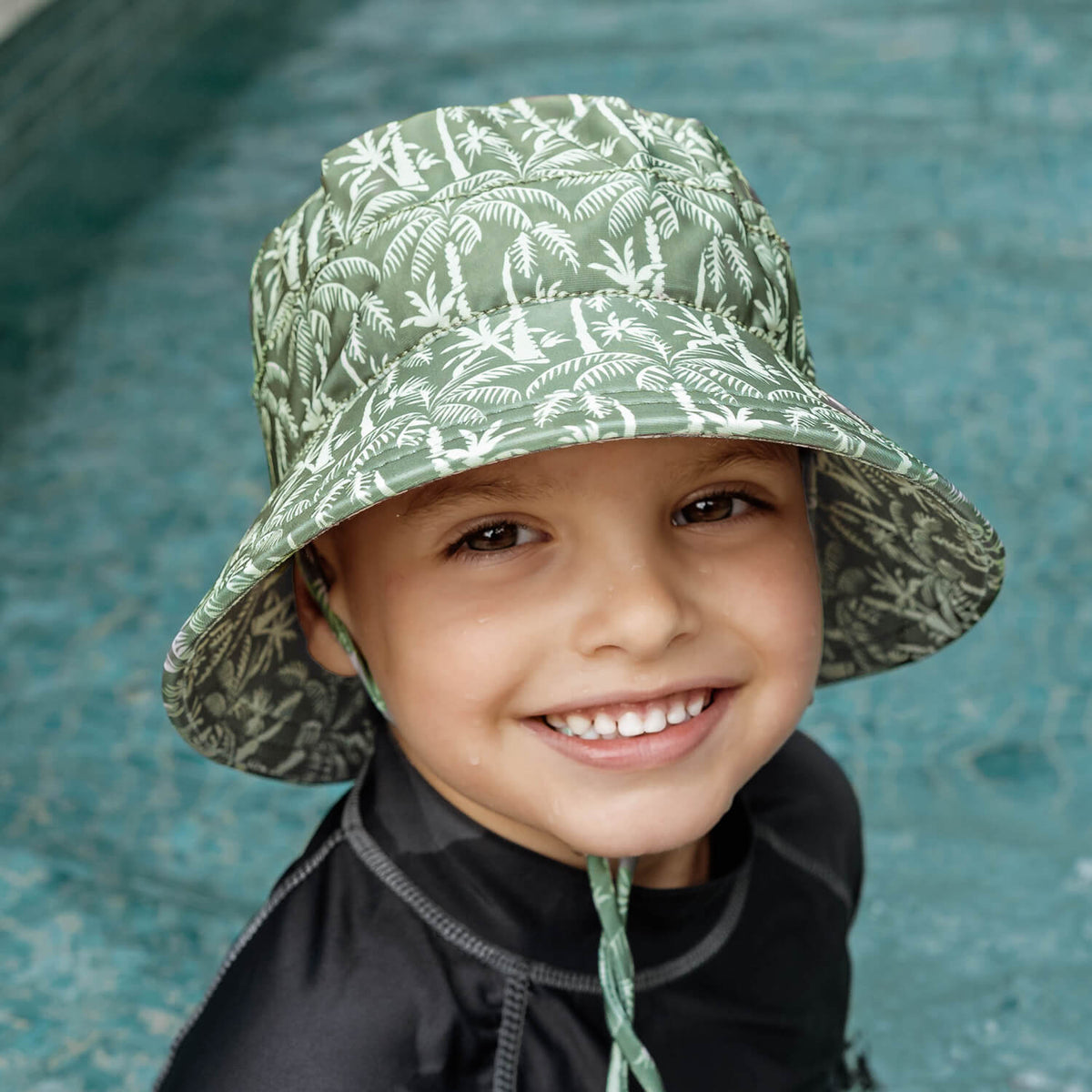 BEDHEAD KIDS UPF50+ SWIM BUCKET HAT - OASIS