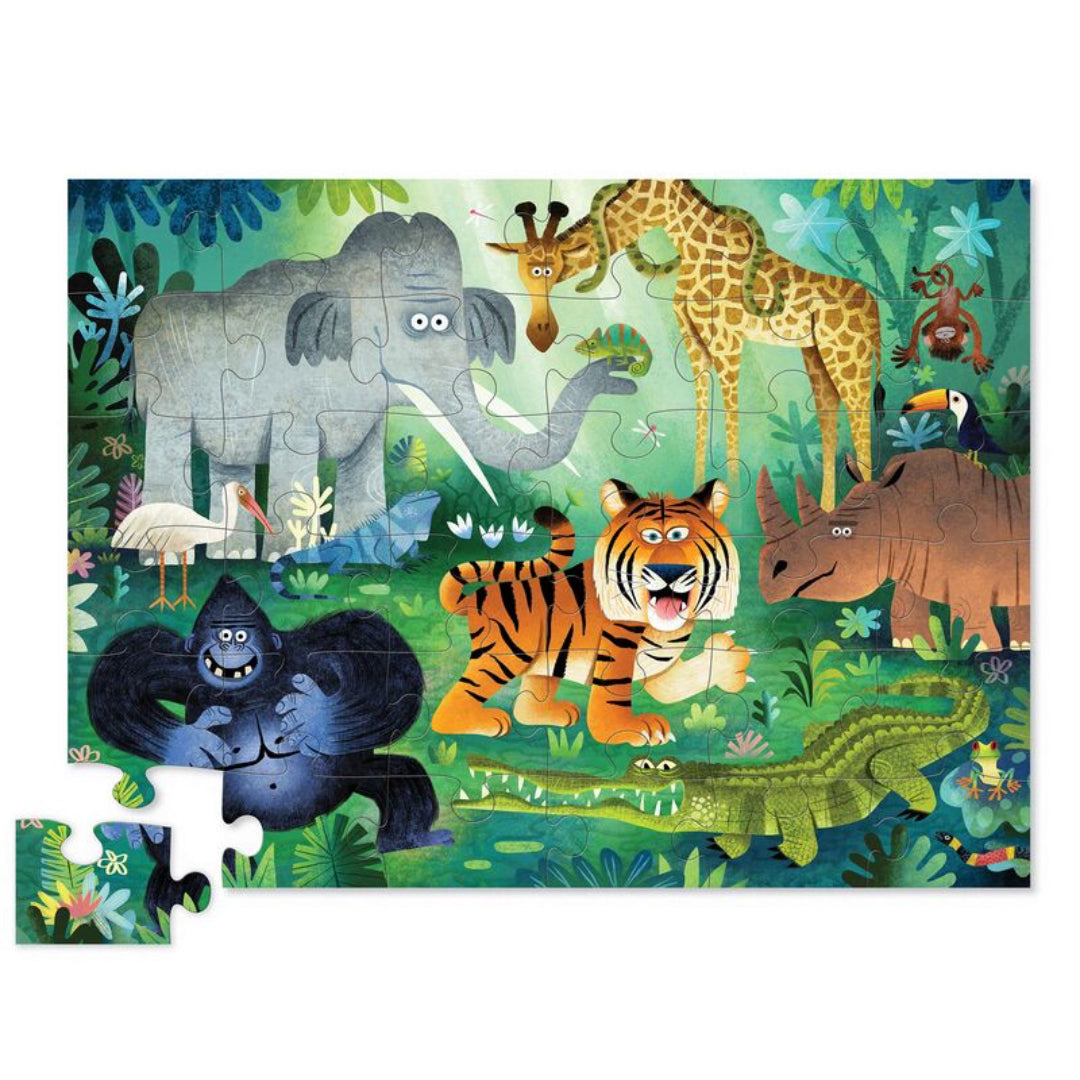 CROCODILE CREEK CLASSIC FLOOR PUZZLE 36PCE - WILD KINGDOM