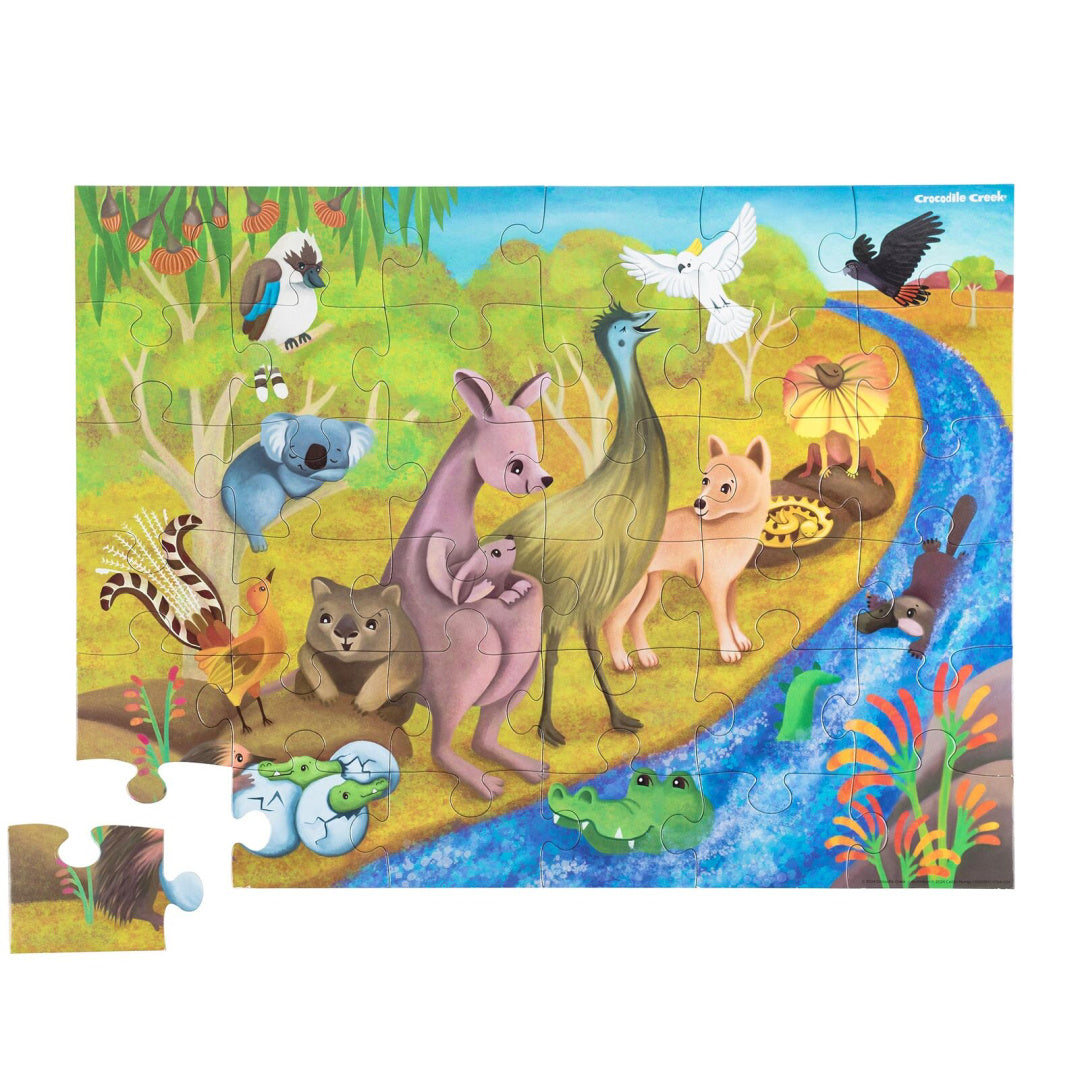 CROCODILE CREEK CLASSIC FLOOR PUZZLE 36PCE - OUTBACK ADVENTURES