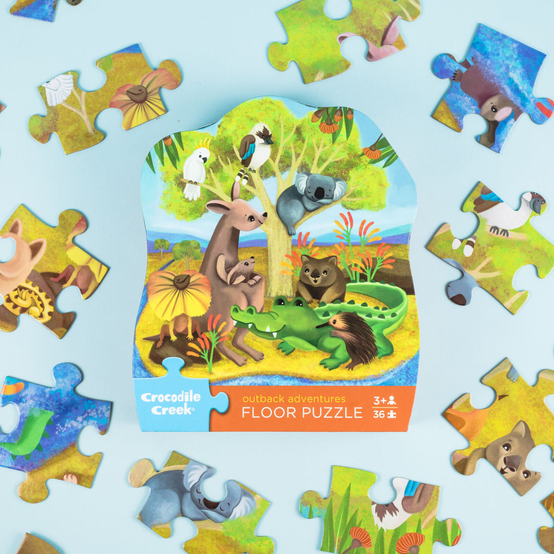CROCODILE CREEK CLASSIC FLOOR PUZZLE 36PCE - OUTBACK ADVENTURES