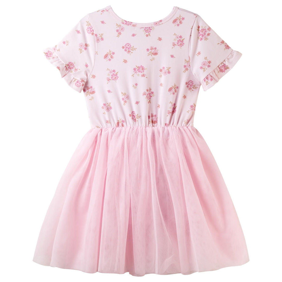 DESIGNER KIDZ BELLA FLORAL S/S TUTU DRESS