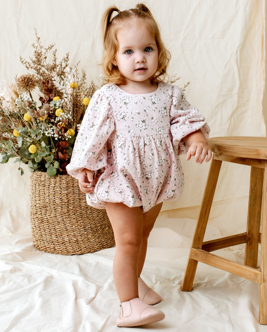 DESIGNER KIDZ HAZEL FLORAL ROMPER