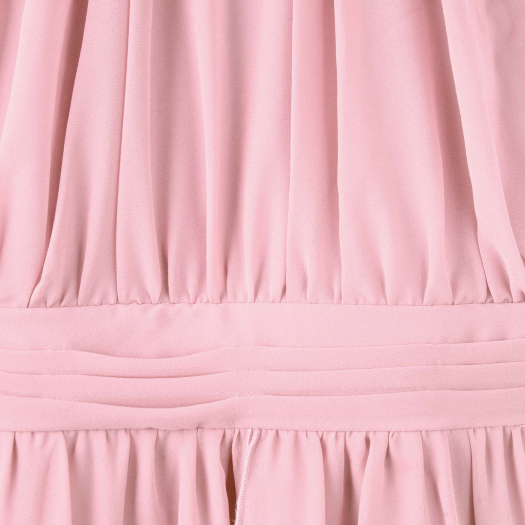 DESIGNER KIDZ ANGELENE PANELLED DRESS - DUSTY PINK