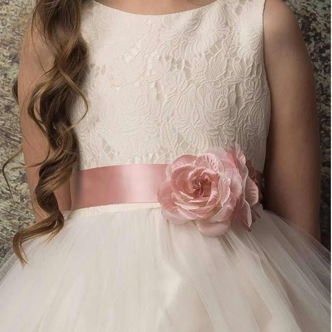 EXECUKIDS DRESS - EK82 JACQUARD IVORY