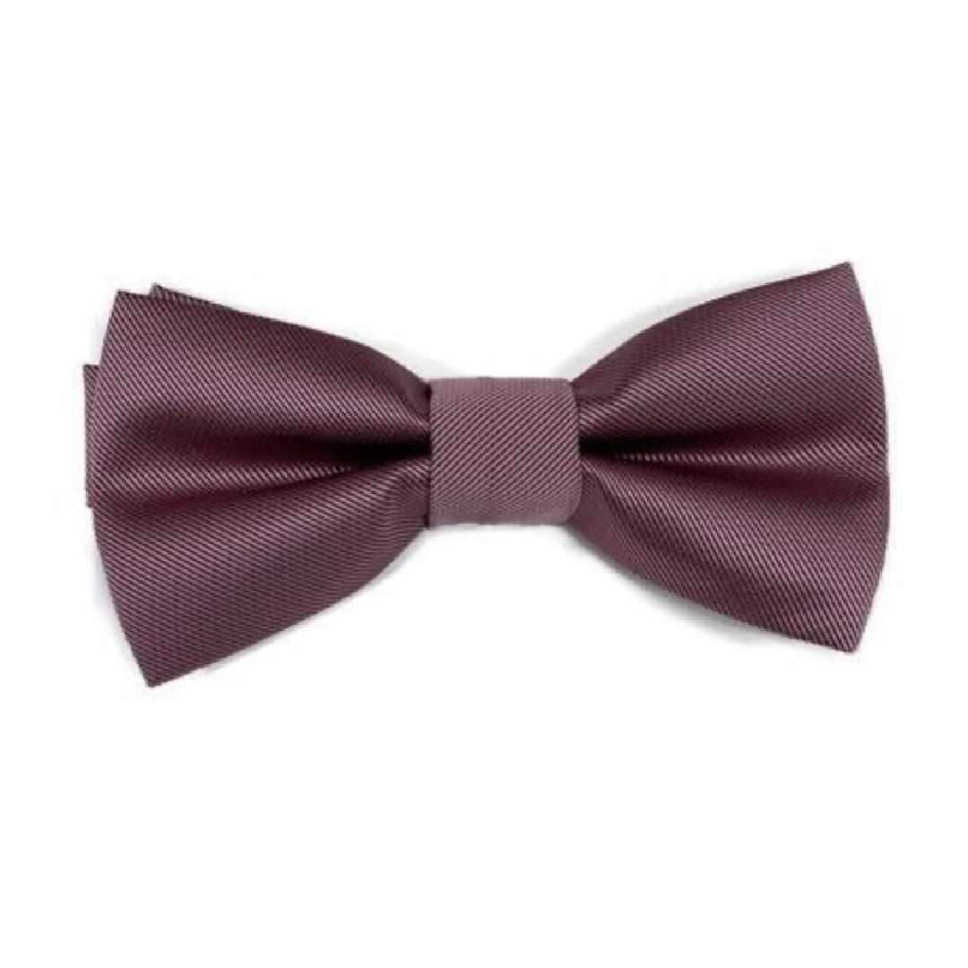 FOUGER BOYS SATIN BOW TIE - MAUVE