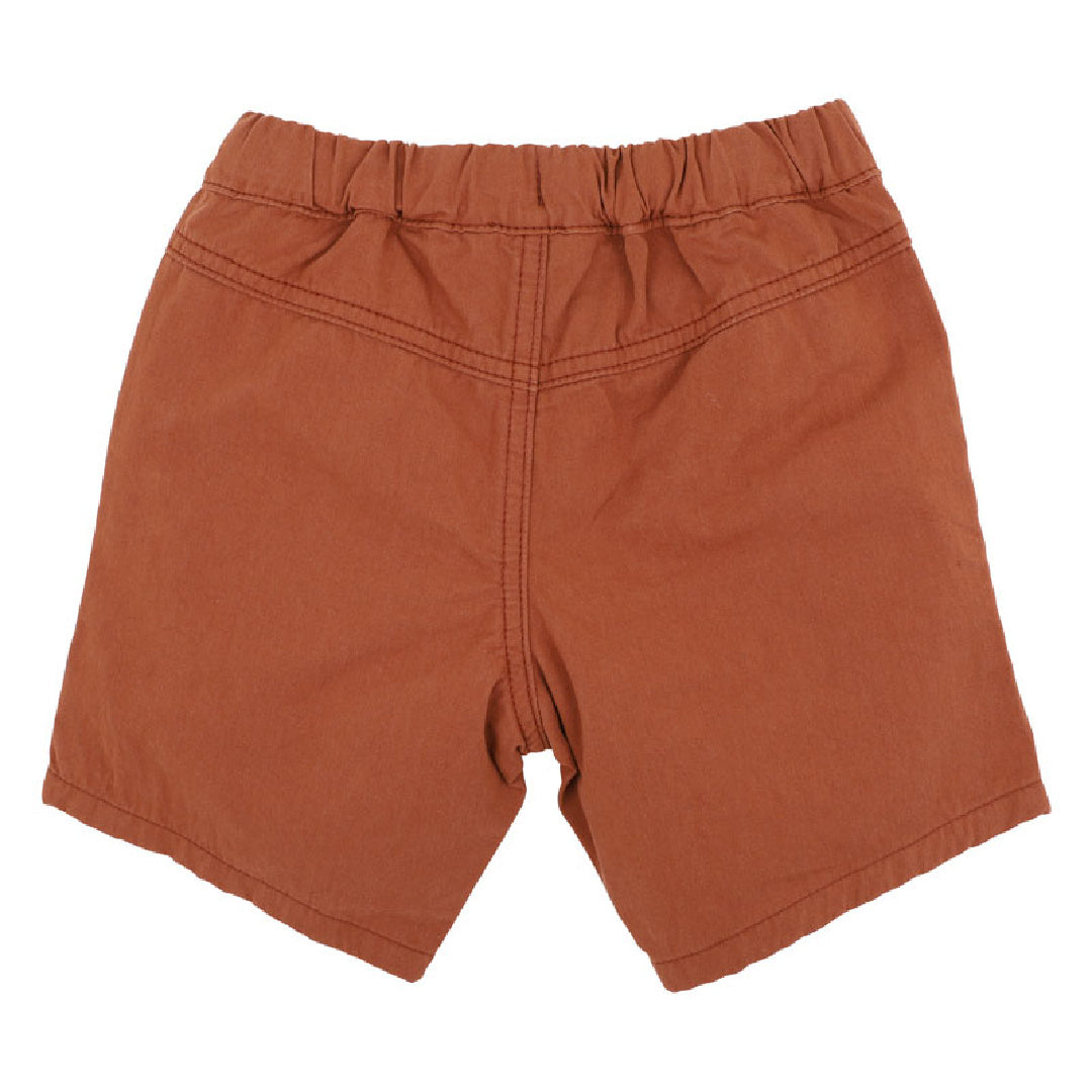 FOX AND FINCH BOYS POCKET SHORTS (GINGERBREAD)