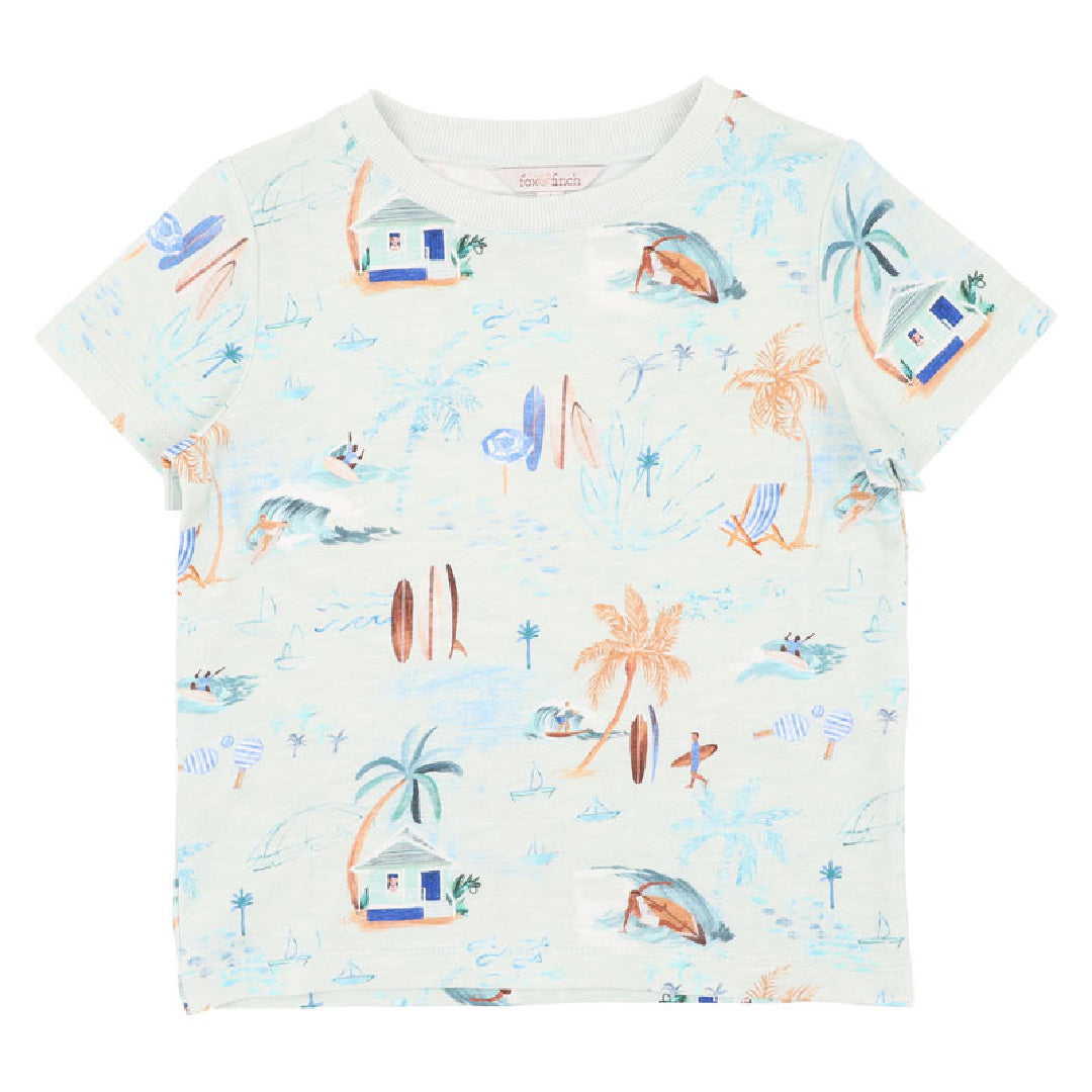 FOX AND FINCH SURFS UP PRINT TEE