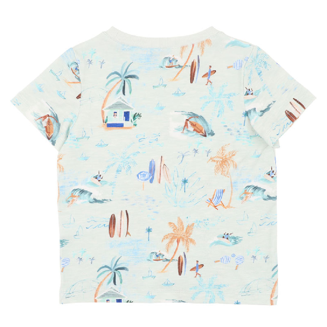 FOX AND FINCH SURFS UP PRINT TEE