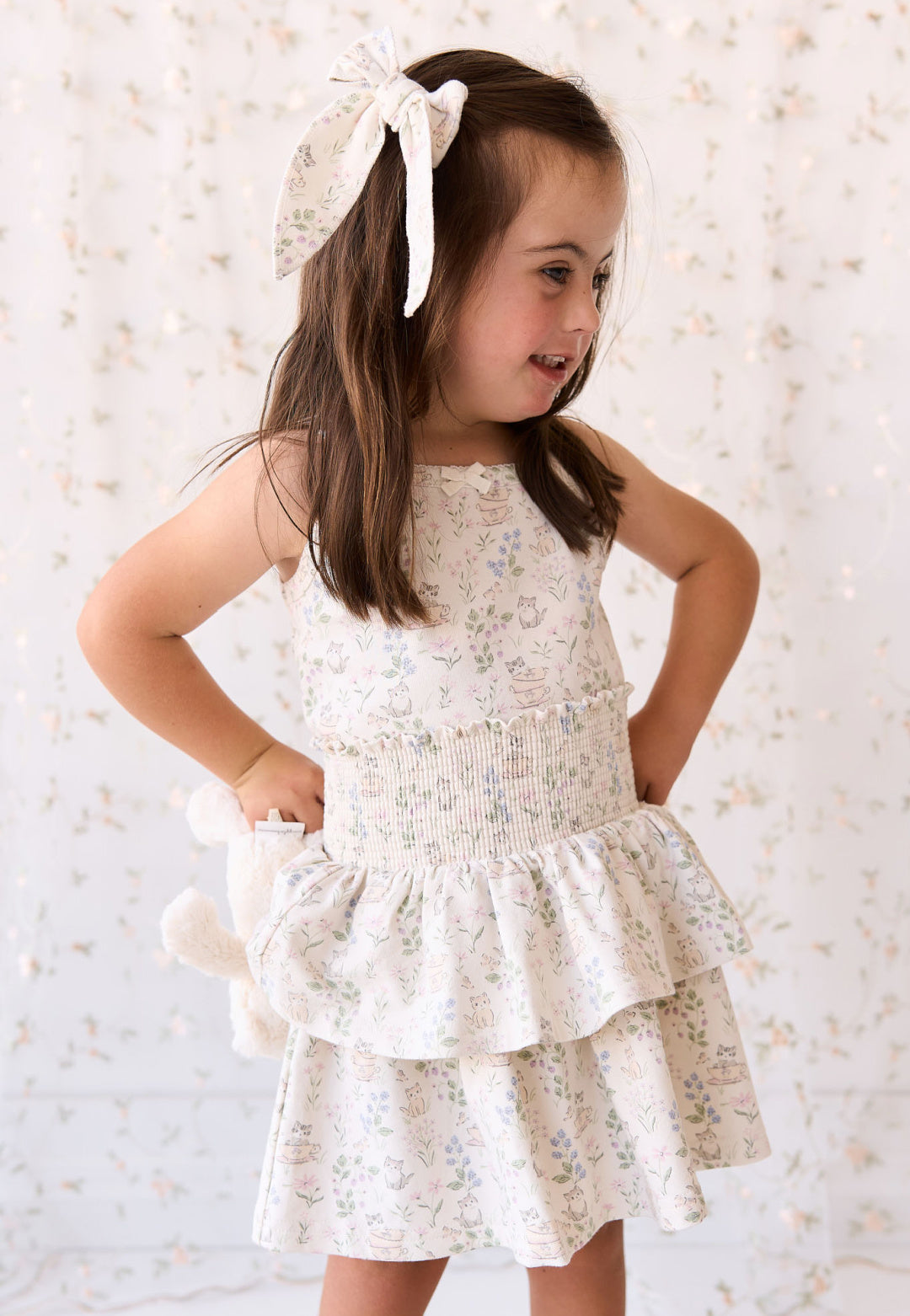 JAMIE KAY ORGANIC COTTON RUBY SKIRT - MOONS GARDEN LAVENDER