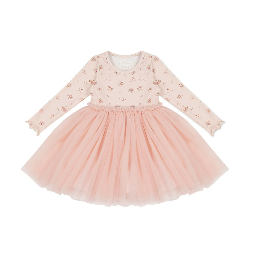 JAMIE KAY ANNA TULLE DRESS - PETITE FLEUR SOFT PEONY
