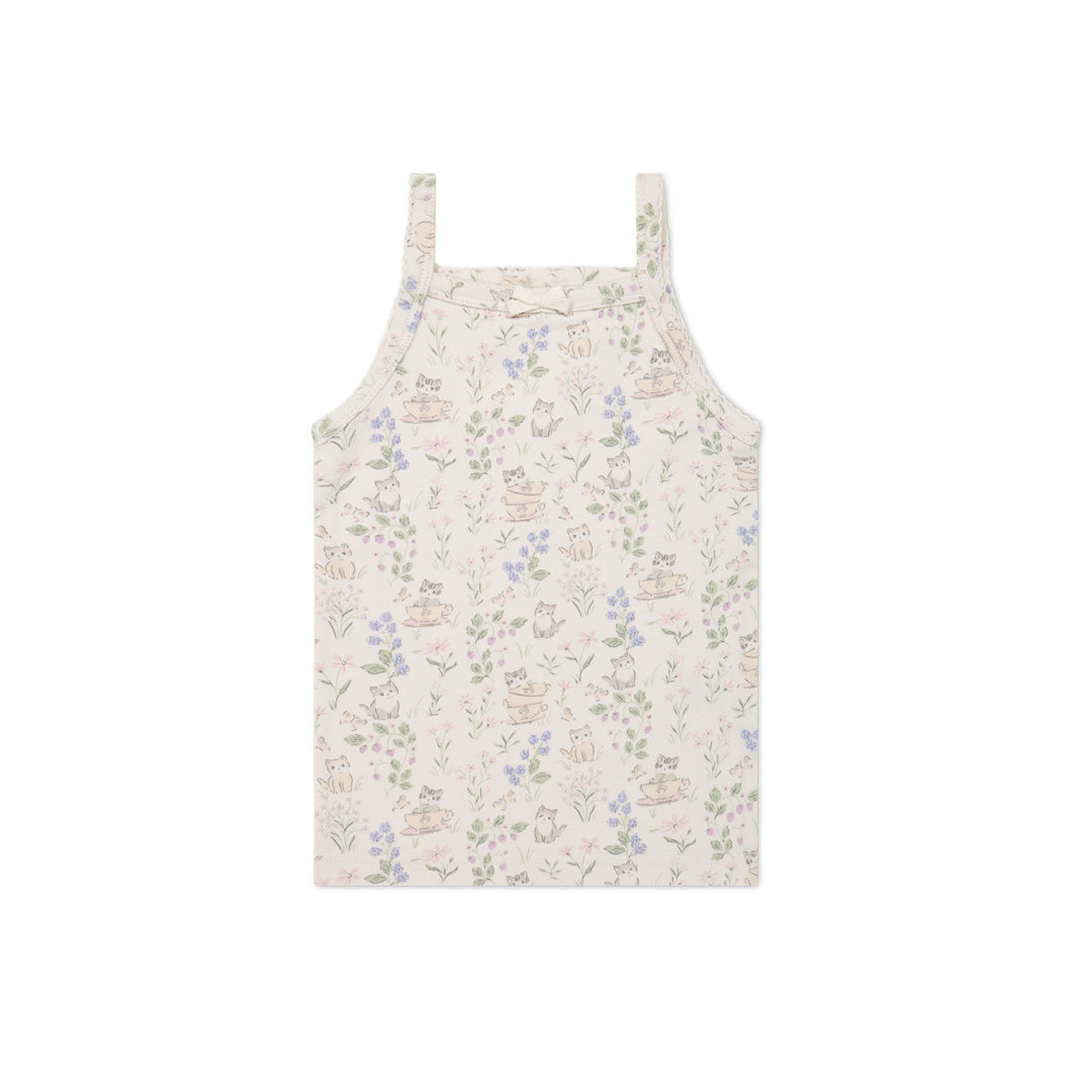 JAMIE KAY ORGANIC COTTON SINGLET - MOONS GARDEN LAVENDER