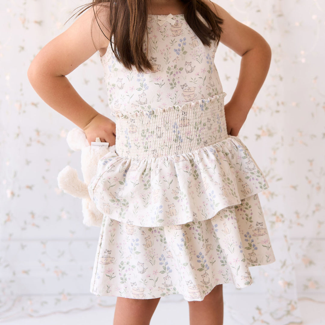 JAMIE KAY ORGANIC COTTON SINGLET - MOONS GARDEN LAVENDER