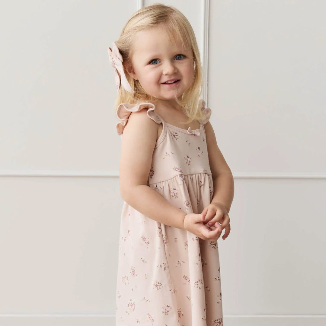 JAMIE KAY ORGANIC COTTON GRACELYN DRESS - PETITE FLEUR SOFT PEONY